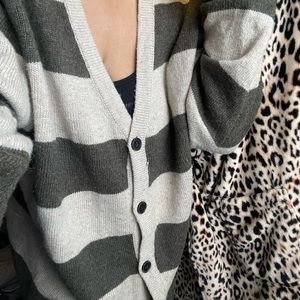 Old Navy Striped Cardigan Sweater